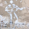 Mesnager et son bonhomme blanc sur les murs de Paris