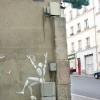 Mesnager et son bonhomme blanc sur les murs de Paris