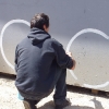 Mesnager et son bonhomme blanc sur les murs de Paris