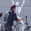 Mesnager et son bonhomme blanc sur les murs de Paris