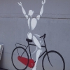 Mesnager et son bonhomme blanc sur les murs de Paris