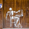 Mesnager et son bonhomme blanc sur les murs de Paris