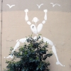 Mesnager et son bonhomme blanc sur les murs de Paris