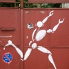 Mesnager et son bonhomme blanc sur les murs de Paris