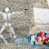 Mesnager et son bonhomme blanc sur les murs de Paris