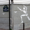 Mesnager et son bonhomme blanc sur les murs de Paris