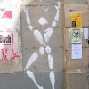 Mesnager et son bonhomme blanc sur les murs de Paris