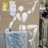 Mesnager et son bonhomme blanc sur les murs de Paris