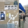 Mesnager et son bonhomme blanc sur les murs de Paris