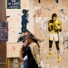 Grafs, pochoirs et affiches sur les murs de Paris