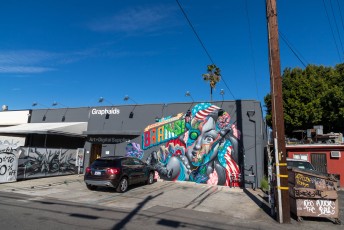 Tristan Eaton & Saturno - Blackwelder street / La Cienega Boulevard - La Brea Park / Culver City District - Los Angeles