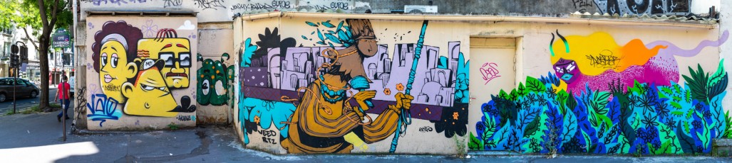 Rétro graffitism, Hobz et Kashink - Cité Champagne 20è - juin 2020