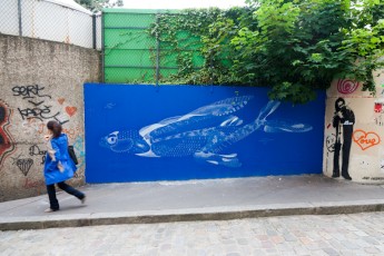 Philippe Baudelocque - Les Lézarts de la Bièvre - Rue du Père Teilhard de Chardin 05è - Mai 2012