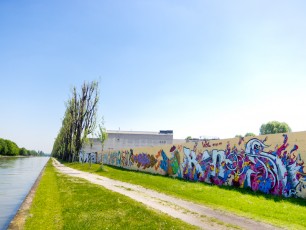 OnOff sur les bords du canal de l'Ourcq (Noisy-le-Sec - 93) - Taer, Astro, Olson, Limo et Kanos - Mai 2012