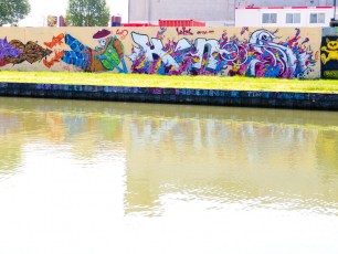 Limo et Kanos (OnOff) sur les bords du canal de l'Ourcq (Noisy-le-Sec - 93) - Mai 2012