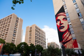 Shepard Fairey - Boulevard Vincent Auriol 13è - Juin 2012