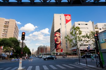 Shepard Fairey - Boulevard Vincent Auriol 13è - Juin 2012