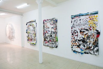 Alexandre Farto (aka Vhils) - Galerie Magda Danysz - Rue Amelot 11è "Entropie" - du 23 juin au 28 juillet 2012