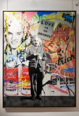 Expo "Graff the peace ! Graff the war !" Opera Gallery du 13 septembre au 6 octobre 2012. "Love is the answer" par Mister BrainWash. Sont présent, Speedy Graphito, C215, Jef Aérosol, Shepard Fairey, Seen, Ron English, Blek le Rat, Tilt, Logan Hicks et quelques autres...