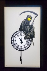 BANKSY - Au delà du street art. Exposition collective au Musée de la Poste du 28 novembre 2012 au 30 mars 2013. Sont représentés : C215, Banksy, Shepard Fairey, Invader, Dran, Ludo, L'Atlas, Rero, MissTic, Swoon et Vhils, mais aussi Jef Aérosol, Ernest Pignon-Ernest et Gérard Zlotykamien.