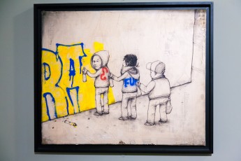 DRAN - Au delà du street art. Exposition collective au Musée de la Poste du 28 novembre 2012 au 30 mars 2013. Sont représentés : C215, Banksy, Shepard Fairey, Invader, Dran, Ludo, L'Atlas, Rero, MissTic, Swoon et Vhils, mais aussi Jef Aérosol, Ernest Pignon-Ernest et Gérard Zlotykamien.