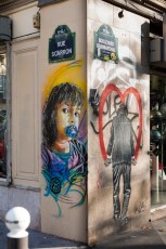 C215 et Nick Walker - Rue Scarron 11è - Octobre 2012