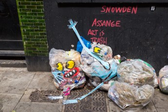 Francisco de Pajaro, Art is trash - Londres - Shoreditch - Juillet 2013