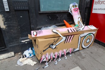 Francisco de Pajaro, Art is trash - Londres - Shoreditch - Juillet 2013