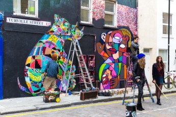 Louis Masai and Hunto - Londres - Turville street - Juillet 2013