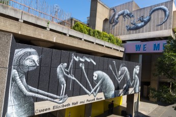 Phlegm et Roa - Londres - Queen Elizabeth Hall - Juillet 2013