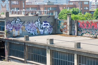 Lek, Honda, LEGZ et Hobz - TRBDSGN et French Kiss dans une usine abandonnée quelque part vers Paris - Juillet 2013