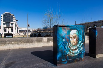 C215 - Charlie Chaplin - Quai d'Austerlitz 13è - Mars 2014