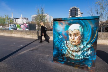 C215 - Charlie Chaplin - Quai d'Austerlitz 13è - Mars 2014