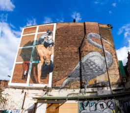 Martin Ron et Roa - Londres - Shoreditch - Hanbury Street - Mars 2014