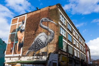 Martin Ron et Roa - Londres - Shoreditch - Hanbury Street - Mars 2014