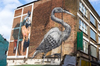 Martin Ron et Roa - Londres - Shoreditch - Hanbury Street - Mars 2014