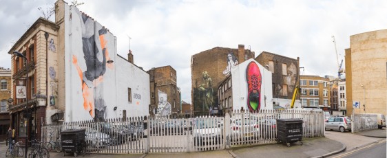 Cyrcle, Run Ever, Faith 47, Satterugly et Rone - Londres - Shoreditch - Leonard Street - Mars 2014