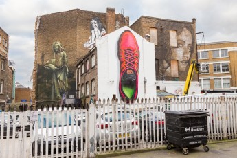 Faith 47, Satterugly et Rone - Londres - Shoreditch - Leonard Street - Mars 2014