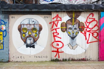 Pixel Pancho - Londres - Shoreditch - Sclater Street - Mars 2014
