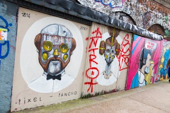 Pixel Pancho - Londres - Shoreditch - Sclater Street - Mars 2014