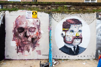 Borondo, Diaz et Pixel Pancho - Londres - Shoreditch - Mars 2014