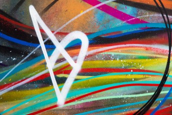 David Walker - crédit photo © Lionel Belluteau-www.unoeilquitraine.fr - contact yoyo.bel@free.fr InSitu Art Festival, le nouvel évènement street art à Aubervilliers.