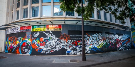 Frenchkiss - Lek, LEGZ, Arnaud Liard, Ogre, Hoctez, Swiz et Alëxone - Rue du Mail 02è - Juillet 2014