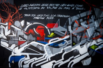 Frenchkiss - Lek, LEGZ, Arnaud Liard, Ogre, Hoctez, Swiz et Alëxone - Rue du Mail 02è - Juillet 2014