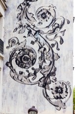 Yz pour la Nuit Blanche du samedi 4 octobre 2014. Sur l'Itinéraire de Grande Randonée Artistique - Rue du Chevaleret - Paris 13è.