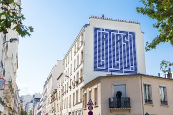 L'Atlas pour la Nuit Blanche du samedi 4 octobre 2014. Sur l'Itinéraire de Grande Randonée Artistique - Rue du Chevaleret - Paris 13è.