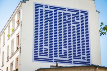 L'Atlas pour la Nuit Blanche du samedi 4 octobre 2014. Sur l'Itinéraire de Grande Randonée Artistique - Rue du Chevaleret - Paris 13è.