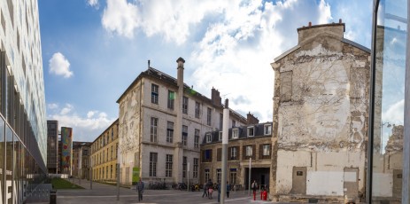 Vhils pour la Nuit Blanche du samedi 4 octobre 2014. Dans l'enceinte de l'Hôpital Necker - Paris 07è.