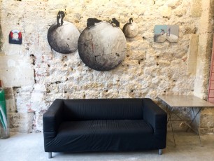 Philippe Hérard "Ardoises" au Cabinet d'amateur, rue de la Forge Royale 11è - Novembre 2014