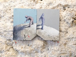 Philippe Hérard "Ardoises" au Cabinet d'amateur, rue de la Forge Royale 11è - Novembre 2014